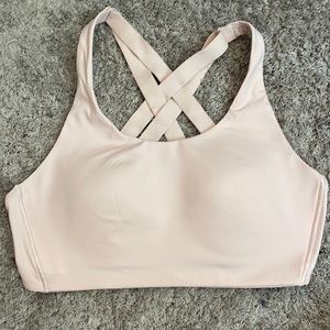 Light pink Lululemon sports bra